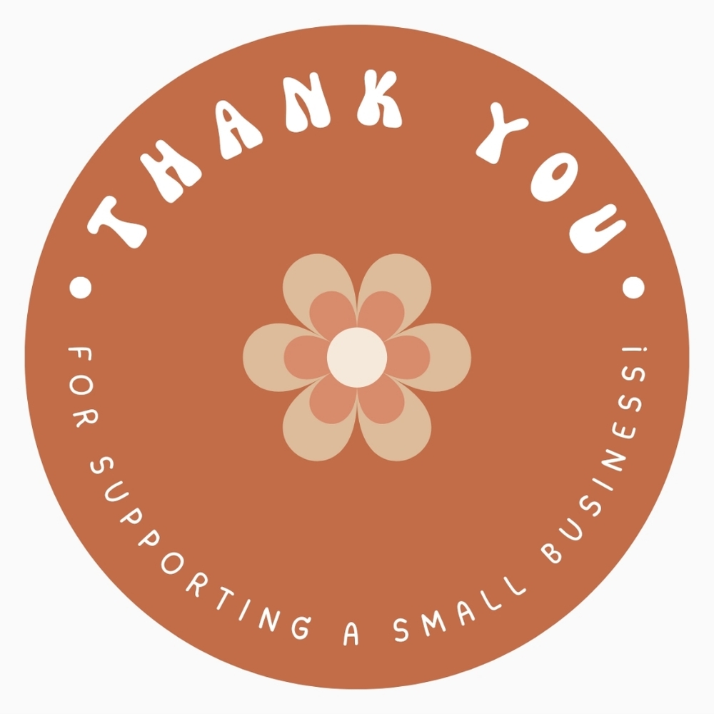 Custom #Retro 2" Thank You Stickers